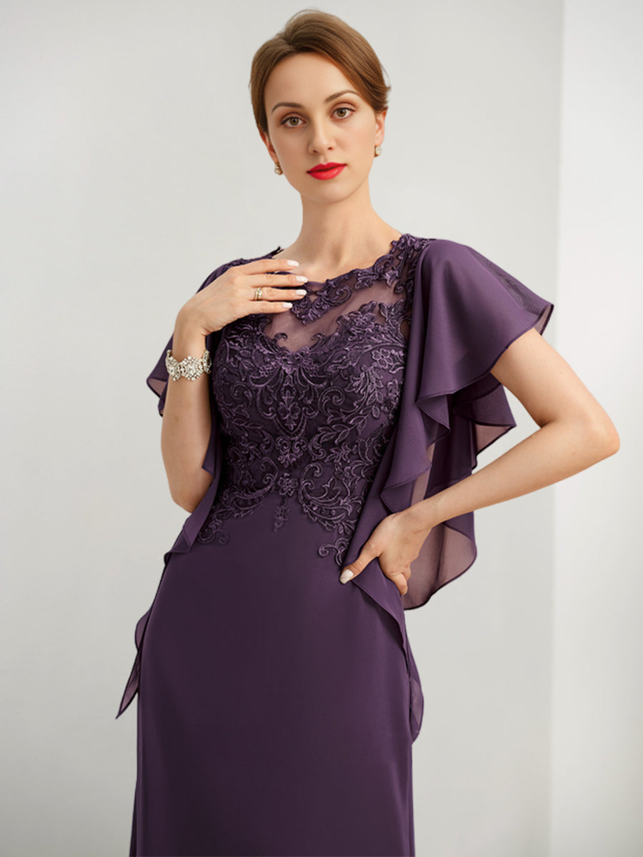 A-Linie/Princess-Linie Kleider für die Brautmutter mit Applikation 