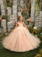 Lovely Sleeveless Flower Girl Dress With Appliques A Line Gown