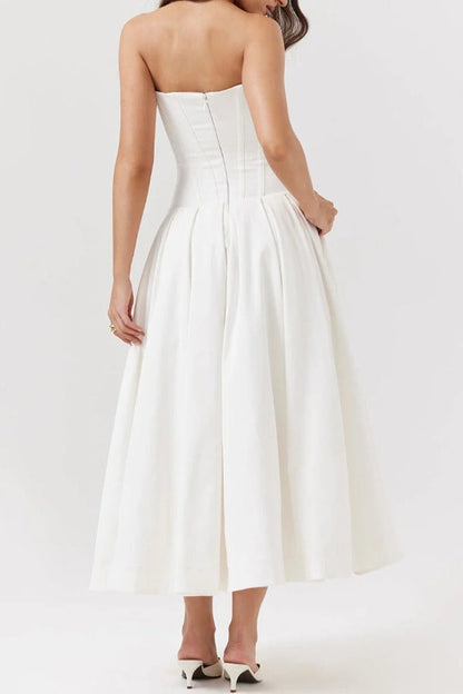 Trägerloses Midikleid Milady