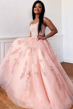Princess Yellow Spaghetti Straps Prom Dress For Weddings And Evening Parties