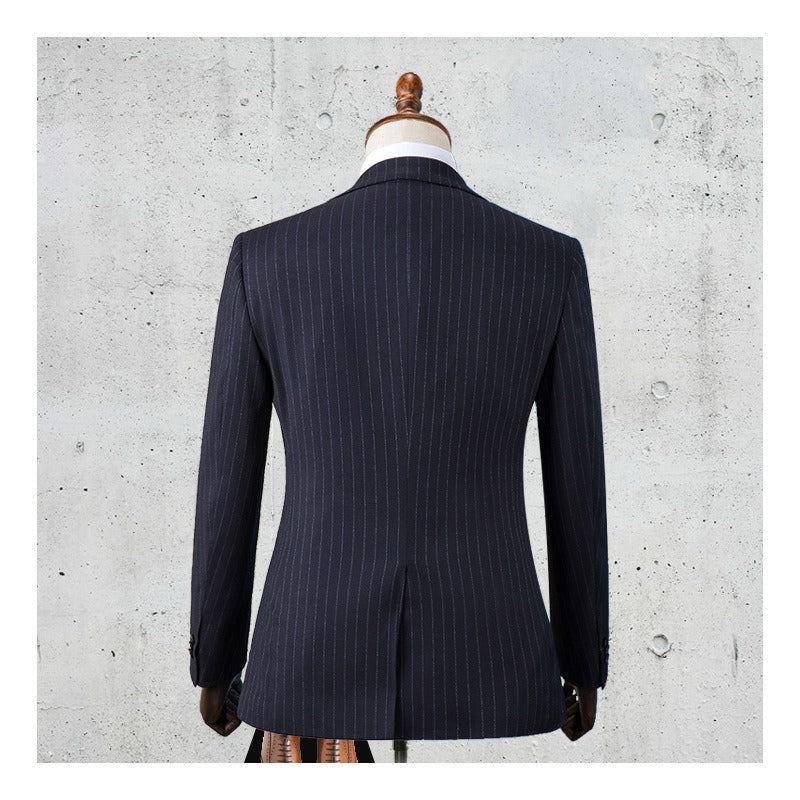 Costume Homme Rayé pour Affaires, Mariage Formel, Veste de Marié et Garçon d'Honneur