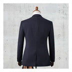 Costume Homme Rayé pour Affaires, Mariage Formel, Veste de Marié et Garçon d'Honneur