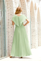 Robe de la Mère de la Mariée Grande Taille Col en V Longueur Solennelle Robe de Bal Formelle pour Invité de Mariage 28020