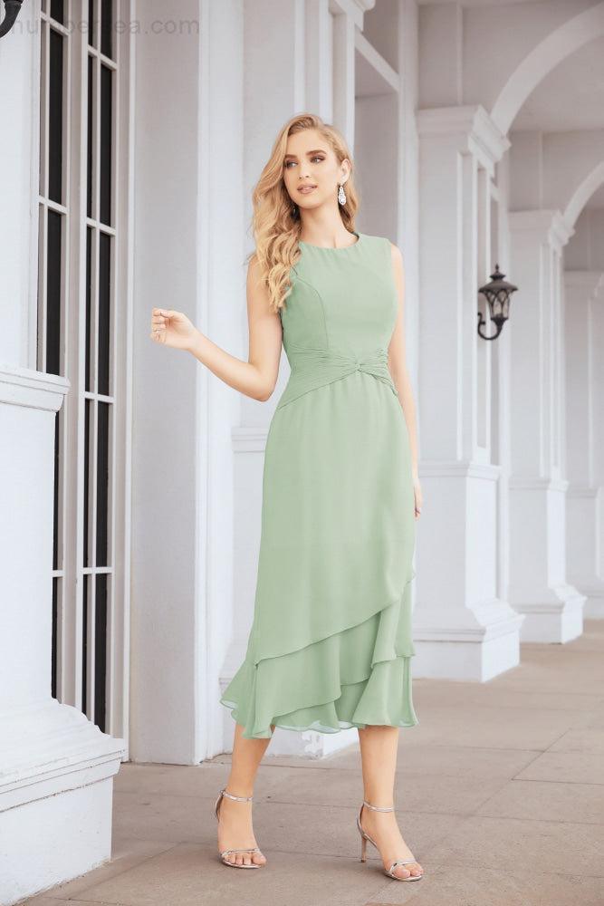 Robe de mariage de la mère de la mariée en deux pièces, ligne A, pour cérémonie et soirée formelle, modèle 28072