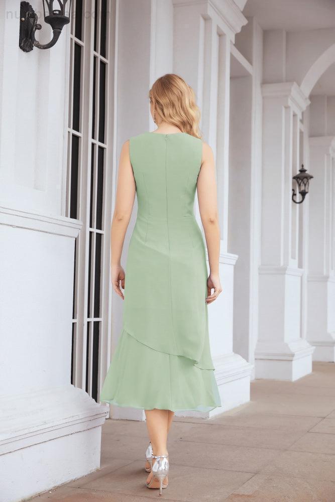 Robe de mariage de la mère de la mariée en deux pièces, ligne A, pour cérémonie et soirée formelle, modèle 28072