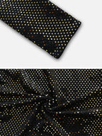 Lange Ärmel, schmal, mit Pailletten besetzt, mit Schlitz, V-Ausschnitt, Abendkleider, Minikleider 