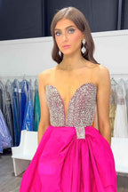 Sparkly White Beaded Ball Gown With Sweetheart Neckline And Corset