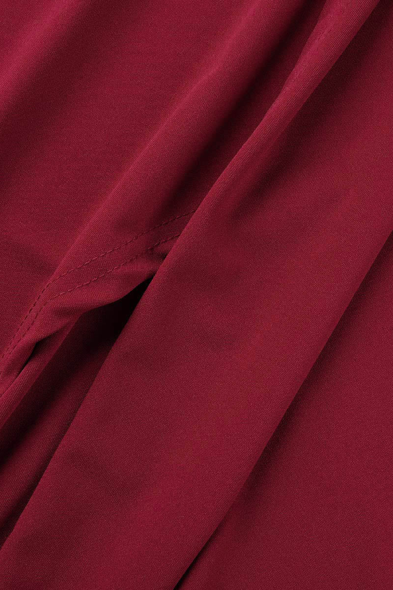 Elegante, einfarbige Abendkleider mit Schlitz und V-Ausschnitt (4 Farben) 