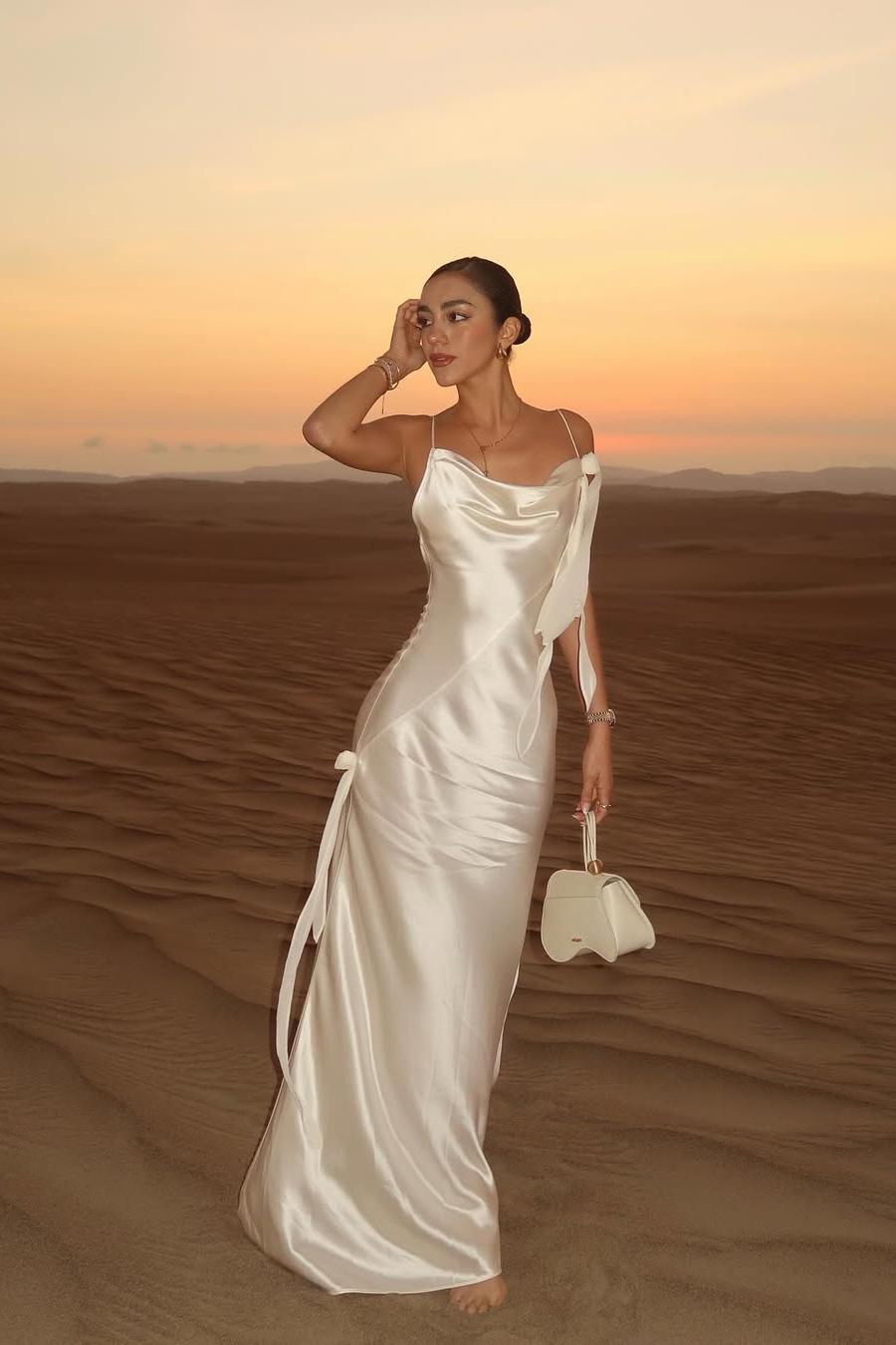 Spaghetti Strap Backless Mermaid Prom Dress With Pleated Hem