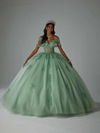 Robe de Quinceañera Classique à Encolure Cœur 2025 Robe de Soirée Élégante Appliques Scintillantes Robe de Bal Cœur Robe de Fête pour Seize Ans