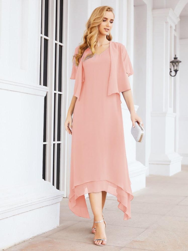 Vestido de Noiva de Duas Peças em Linha A para Mãe da Noiva Vestido de Festa Formal 28073