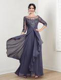 Floor Length Mother Of The Bride Dresses A Line Princess Scoop Necklines