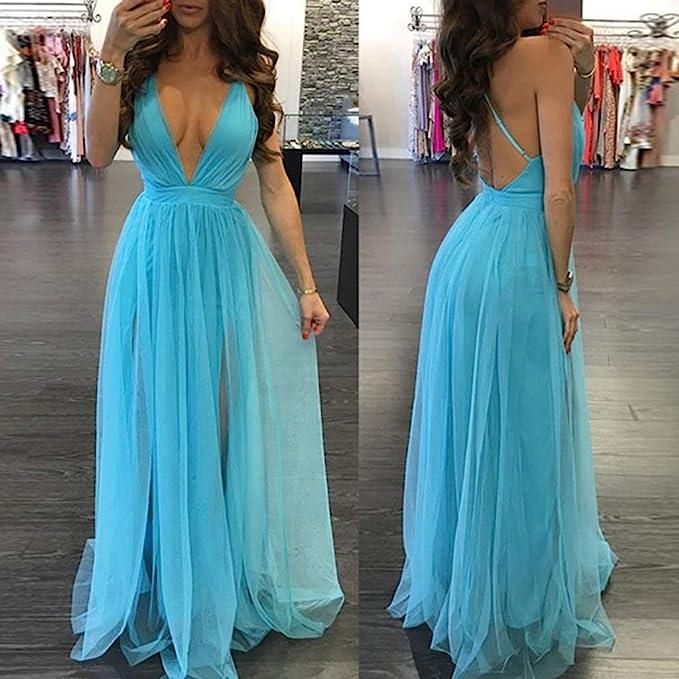 Vestidos de Baile Sensuais com Decote em V, Costas Descobertas e Alças Finas SYP169