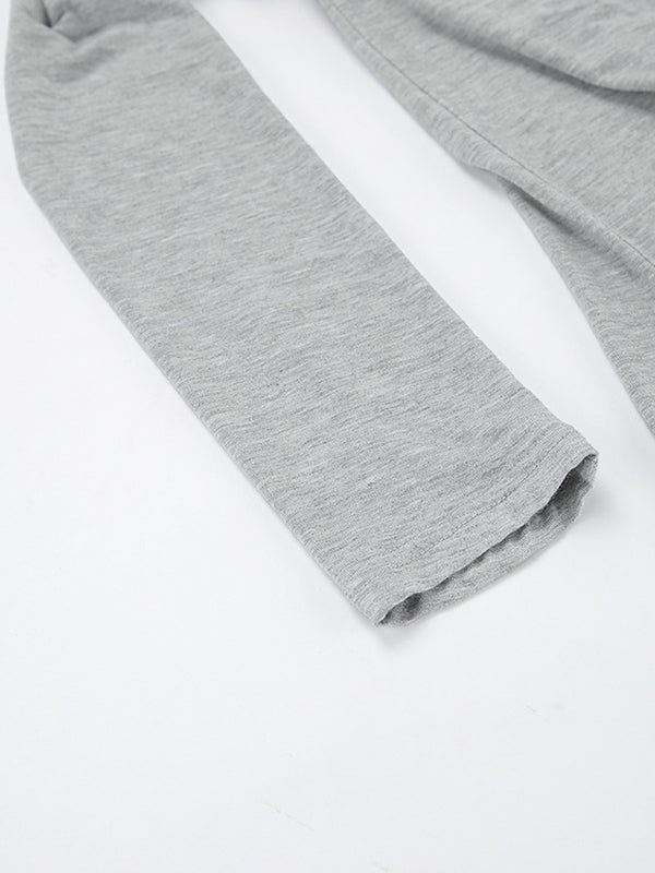 Abiti da Sera Lunghi a Maniche Lunghe e Aderenti con Piega a Soffietto, Monocolore, Spacco Laterale e Scollati sulle Spalle