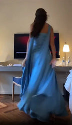 Robe de bal bleue élégante Robe de soirée bleue chic Y7442