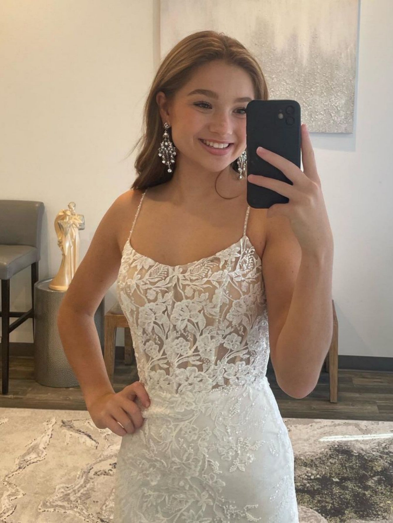 Roycebridal Billie | White Mermaid Prom Dress Long Evening Dress