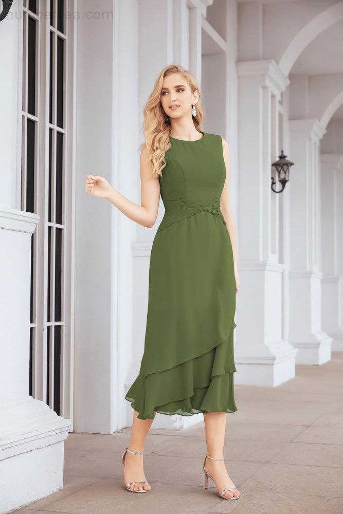 Robe de mariage de la mère de la mariée en deux pièces, ligne A, pour cérémonie et soirée formelle, modèle 28072