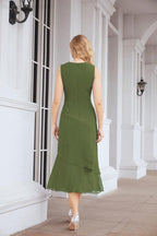 Robe de mariage de la mère de la mariée en deux pièces, ligne A, pour cérémonie et soirée formelle, modèle 28072