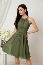 Robe de soirée formelle pour bal de fin d'études ou cocktail Halter 28011