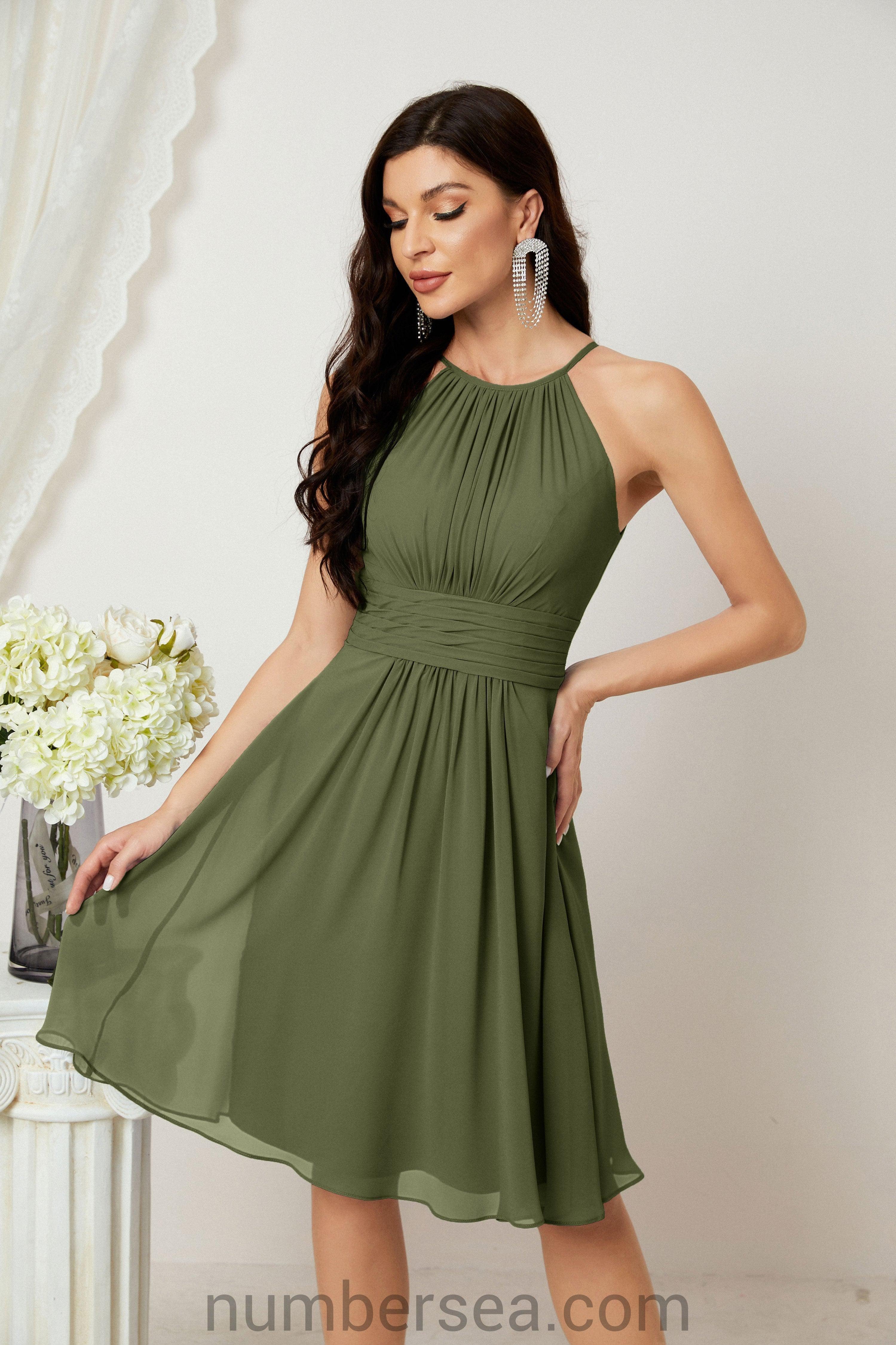 Robe de soirée formelle pour bal de fin d'études ou cocktail Halter 28011