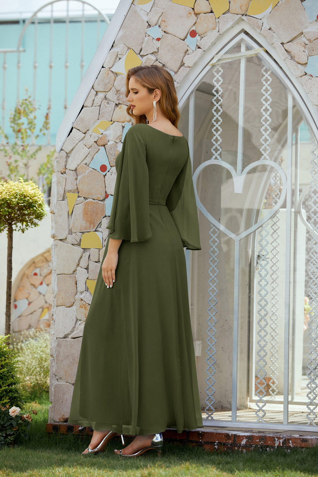 Abito da Sposa della Madre della Sposa Abito da Ballo Formale per Ospite di Matrimonio 28012