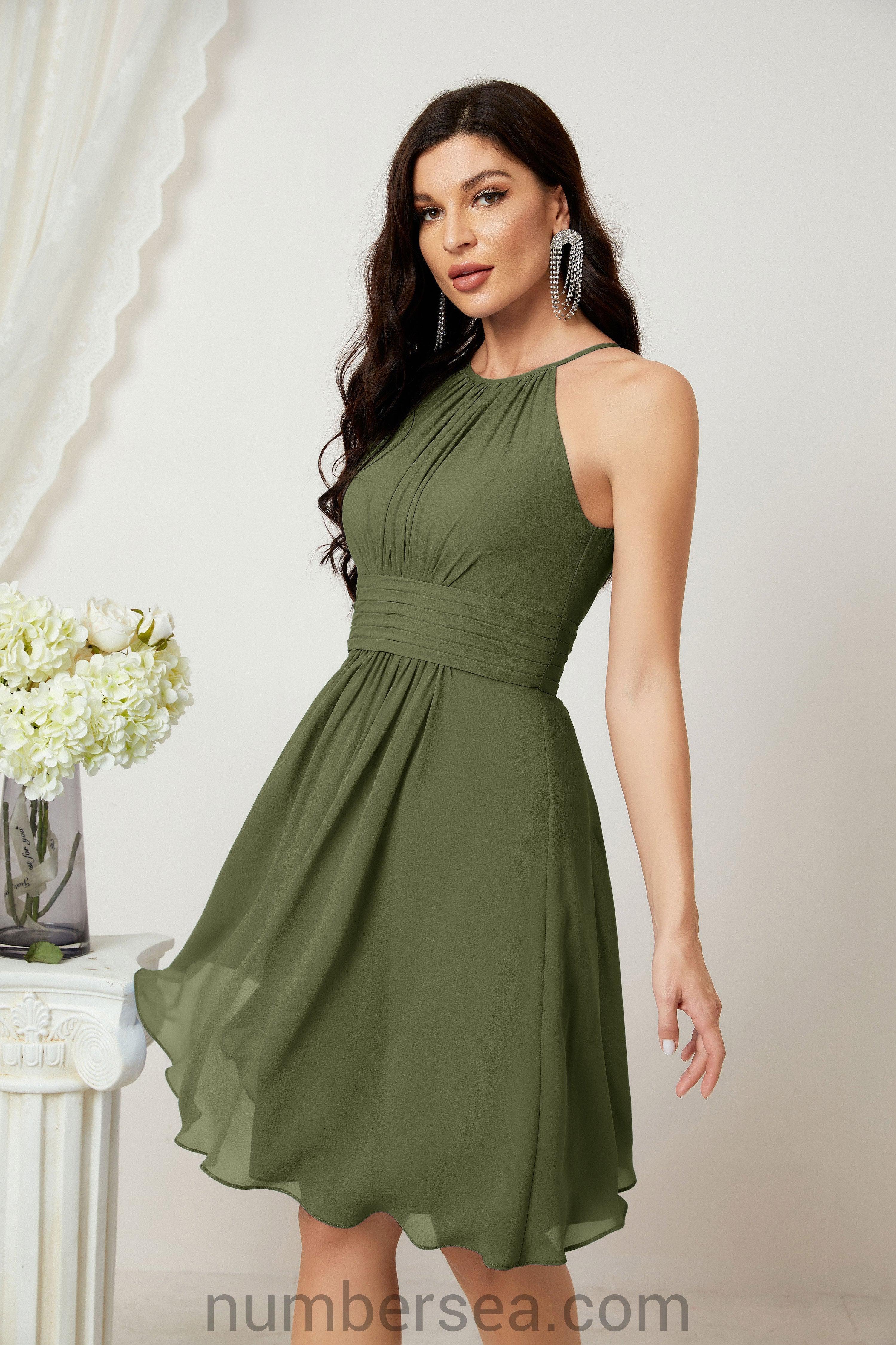 Robe de soirée formelle pour bal de fin d'études ou cocktail Halter 28011