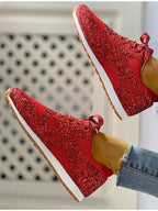 Scarpe da ginnastica casual scintillanti e traspiranti