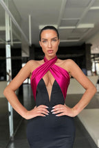 Atemberaubende lange Neckholder-ärmellose Meerjungfrau-Ballkleider