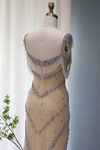 Bmbridal Floor Length Sleeveless Beaded Mermaid Prom Dress Sweetheart Neckline