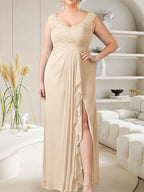Champagne A-Line Sweetheart Neckline Pleated Mesh Dress