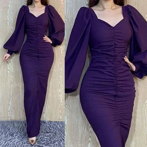 Abiti da sera formali viola Y5614