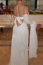 Elegante formelle feste Frenulum Blumen trägerlose Abendkleider 