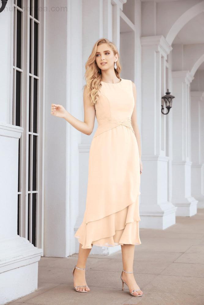Robe de mariage de la mère de la mariée en deux pièces, ligne A, pour cérémonie et soirée formelle, modèle 28072