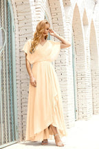 Robe de la Mère de la Mariée Grande Taille Col en V Longueur Solennelle Robe de Bal Formelle pour Invité de Mariage 28020