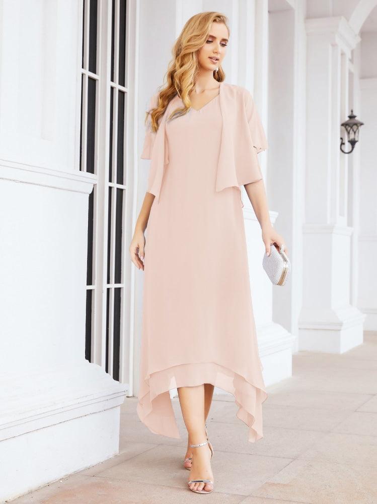 Vestido de Noiva de Duas Peças em Linha A para Mãe da Noiva Vestido de Festa Formal 28073