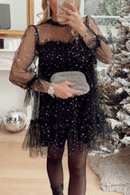 Twinkle Twinkle Little Star Tulle Babydoll Mini Dress