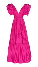 Abiti da sera lunghi a linea A per donna con scollo a V, abiti formali da sera Y3044