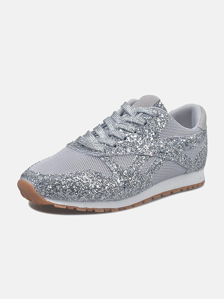 Scarpe da ginnastica casual scintillanti e traspiranti