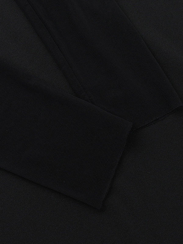 Lange Ärmel, schmal, plissiert, durchsichtig, einfarbig, mit Schlitz, schulterfrei, Abendkleider, Maxikleider 