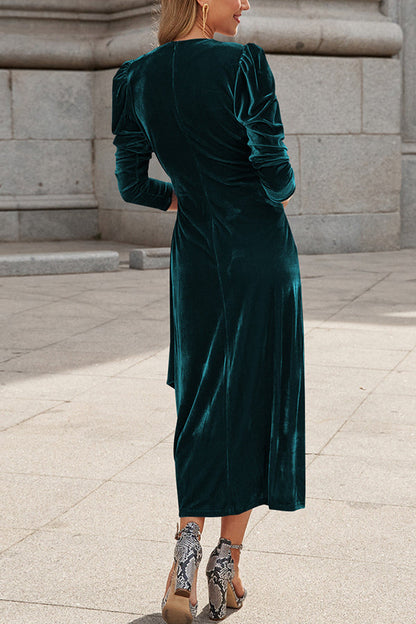 Neues Trägerkleid aus Samtchiffon für Herbst und Winter 