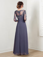 Floor Length Mother Of The Bride Dresses A Line Princess Scoop Necklines