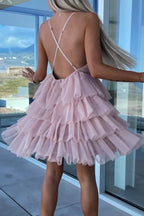 Sexy Süße Prominente Solide Rückenfreies V-Ausschnitt Abendkleid Kleider 