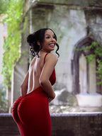 Nibber Red Shiny Spaghetti Strap Maxi Dress Women Solid Sexy Backless Ruched Cleavage Body-shaping Robe Lady Hipster Streetwear