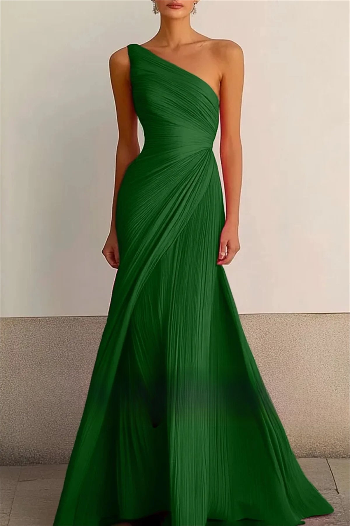 Vestido de Festa Formal de Gama Alta para Mulheres Vestidos de Noite Sexy Vestido Maxi de Uma Alça платье на выпускной