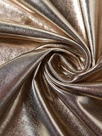 Metallic Coated Deep Neck Backless Evening Dress