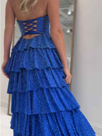 Pink Satin A Line Strapless Prom Dress With Sweetheart Neckline And Keyhole