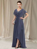 V Neck A Line Princess Gown For Mother Of The Bride