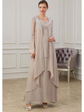 Floor Length V Neck A Line Princess Gown For Mother Of The Bride
