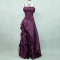 Vestido de Noite Vintage Msikoods 2026 com Aplicações de Renda, Bordados de Contas, Vestido de Baile de Gala de Luxo, Pregas Drapeadas Boho, Vestido de Festa Personalizado