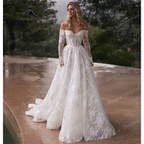 RoyceBridal Custom Sweetheart A Line Wedding Dress Tulle Court Train